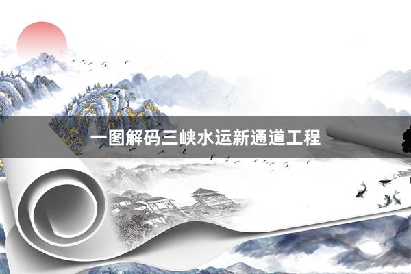 一图解码三峡水运新通道工程