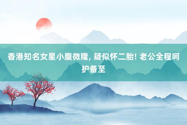 香港知名女星小腹微隆, 疑似怀二胎! 老公全程呵护备至